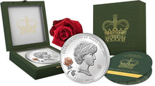 Load image into Gallery viewer, DIANA PRINCESS OF WALES 20th Anniversary 1 Kilo Silver Coin 25$ Solomon Islands Only 99 Ever Struck Extremely Rare & Hard To Find