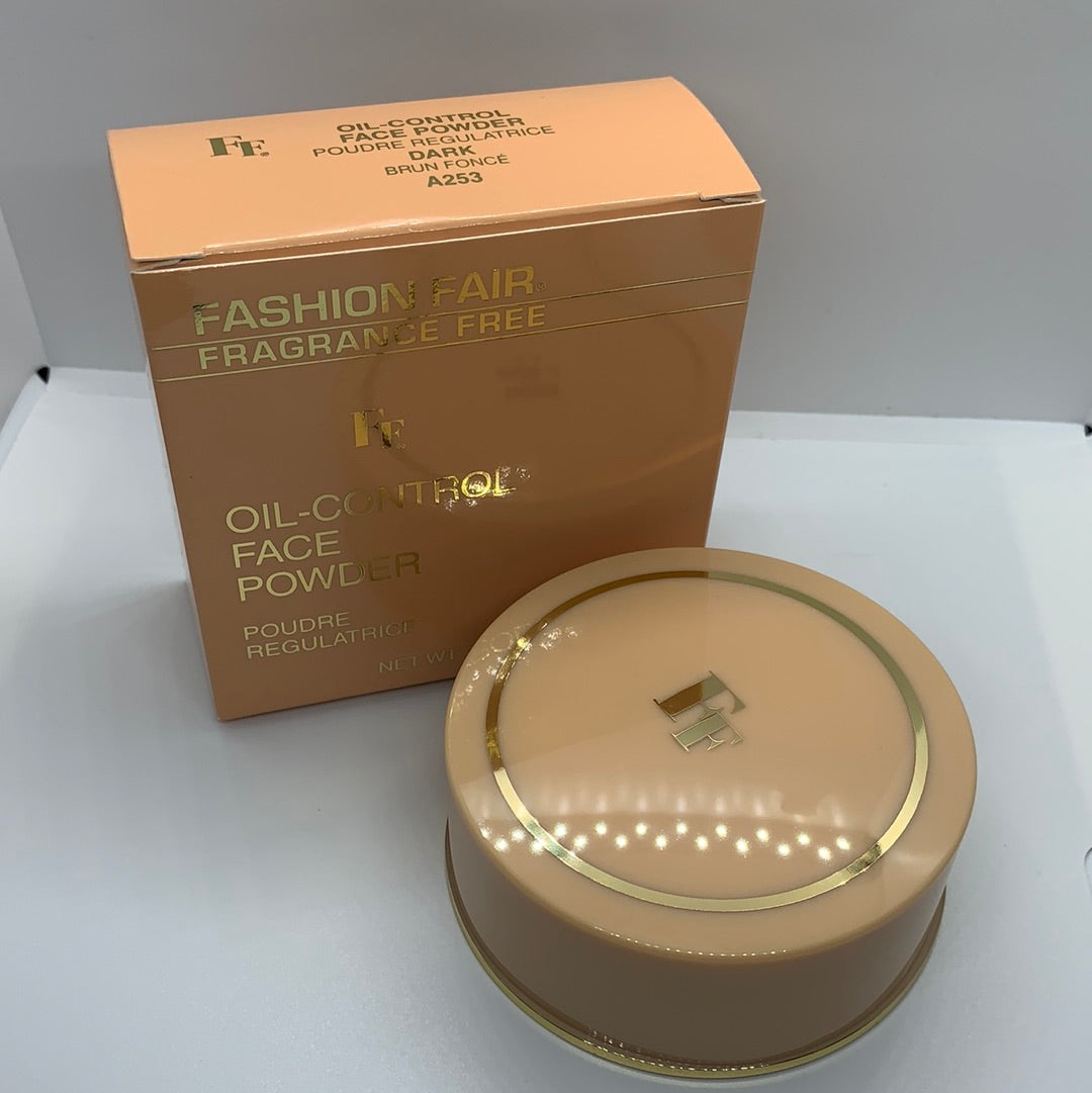 Fashion Fair Oil-Control Face Powder Dark A253 Discontinued Shade Qty 1 New in Box