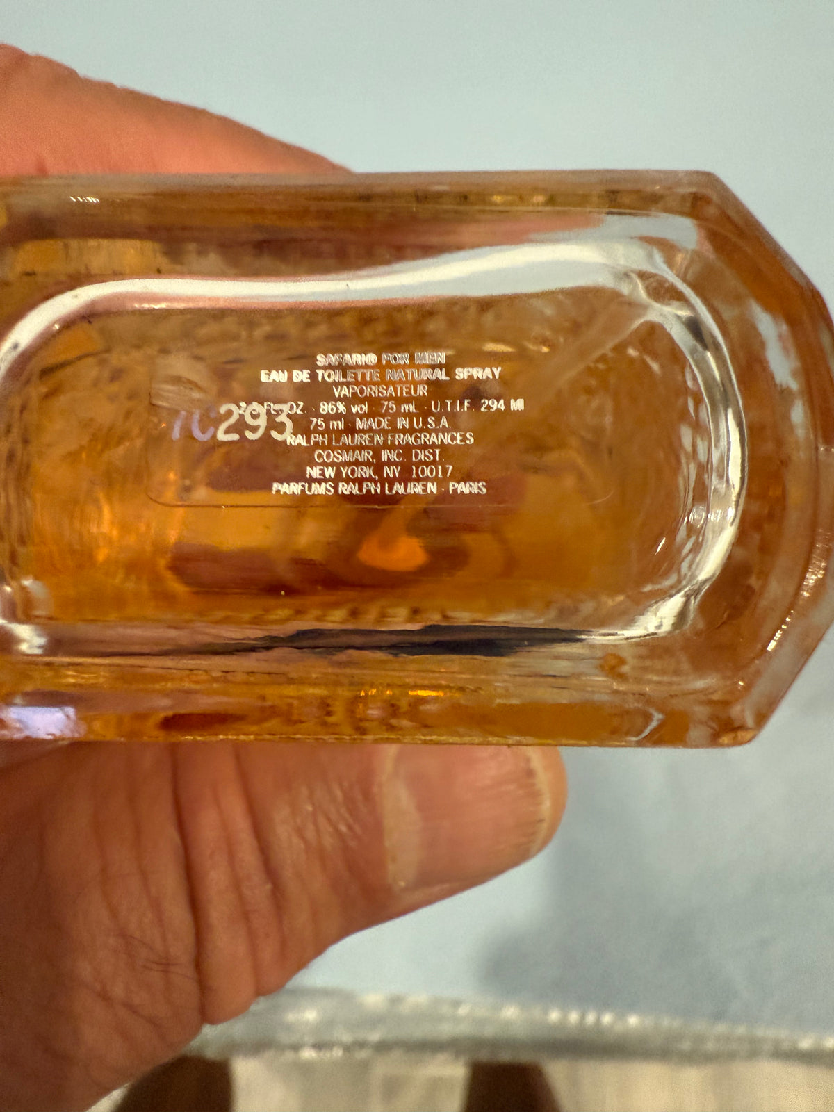 Ralph Lauren The Original Cosmair Safari Eau de Toilette 2.5oz Qty 1 New No Box