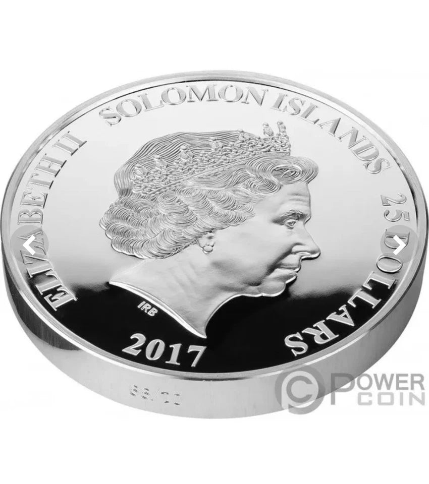 DIANA PRINCESS OF WALES 20th Anniversary 1 Kilo Silver Coin 25$ Solomon Islands Only 99 Ever Struck Extremely Rare & Hard To Find