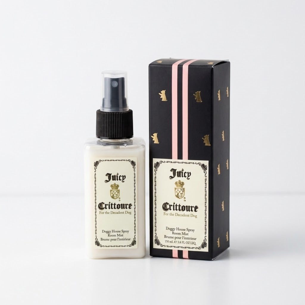 Juicy Crittoure For The Decadent Dog By Juicy Couture Doggy House Spray Room Mist Discontinued Qty 3 New in Box